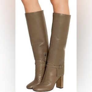 Tory Burch Taupe Heeled Boots